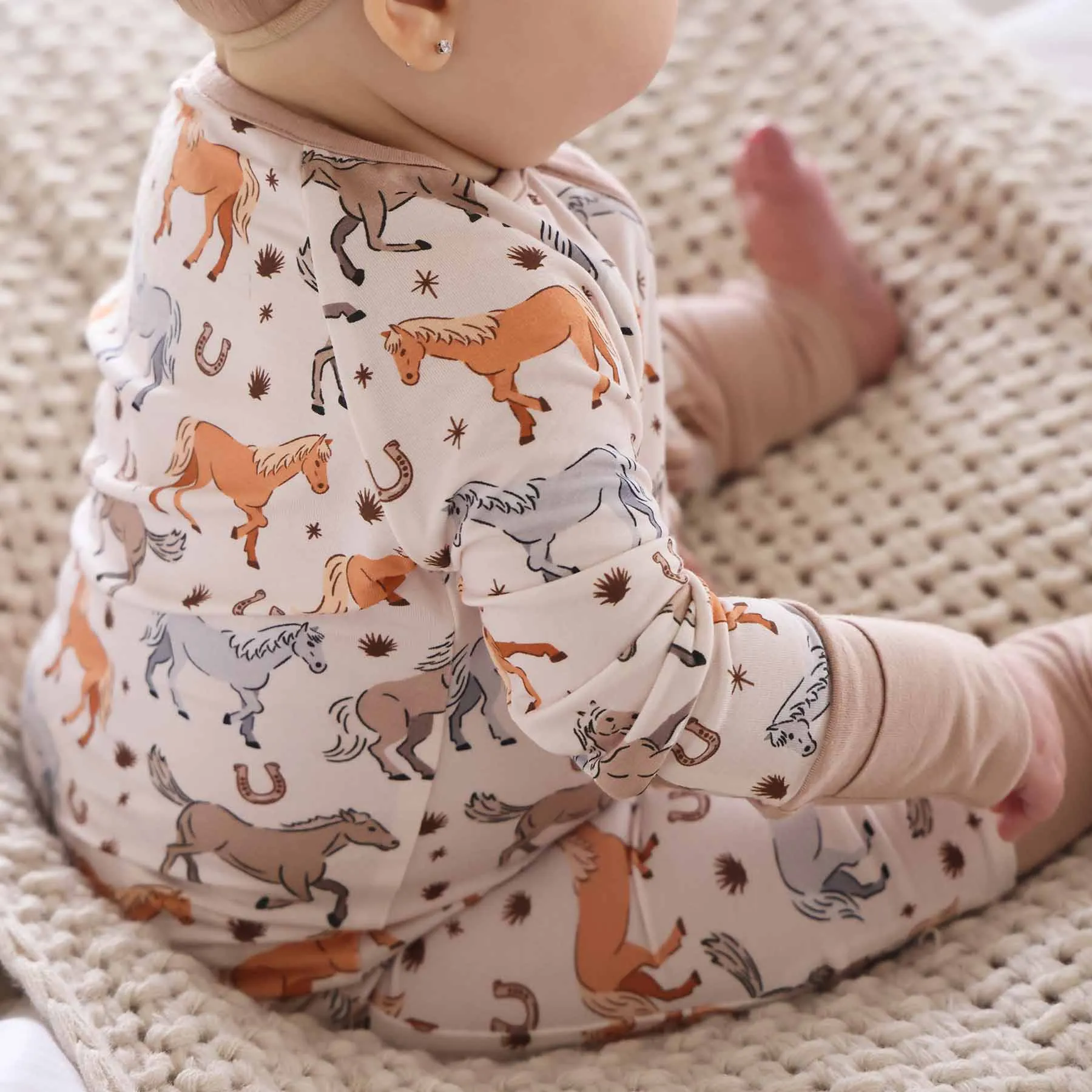 P's Ponies Convertible Zip Romper
