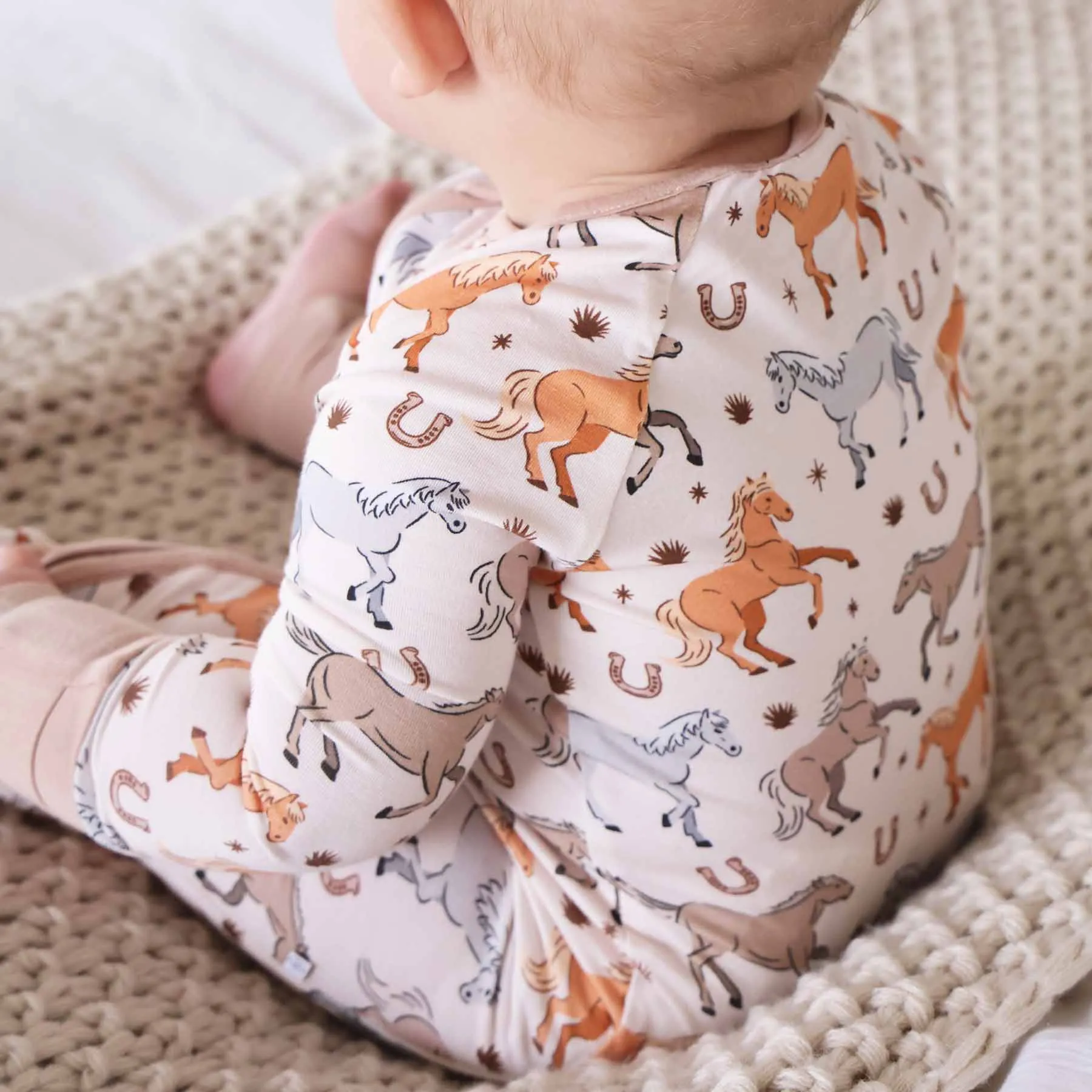 P's Ponies Convertible Zip Romper