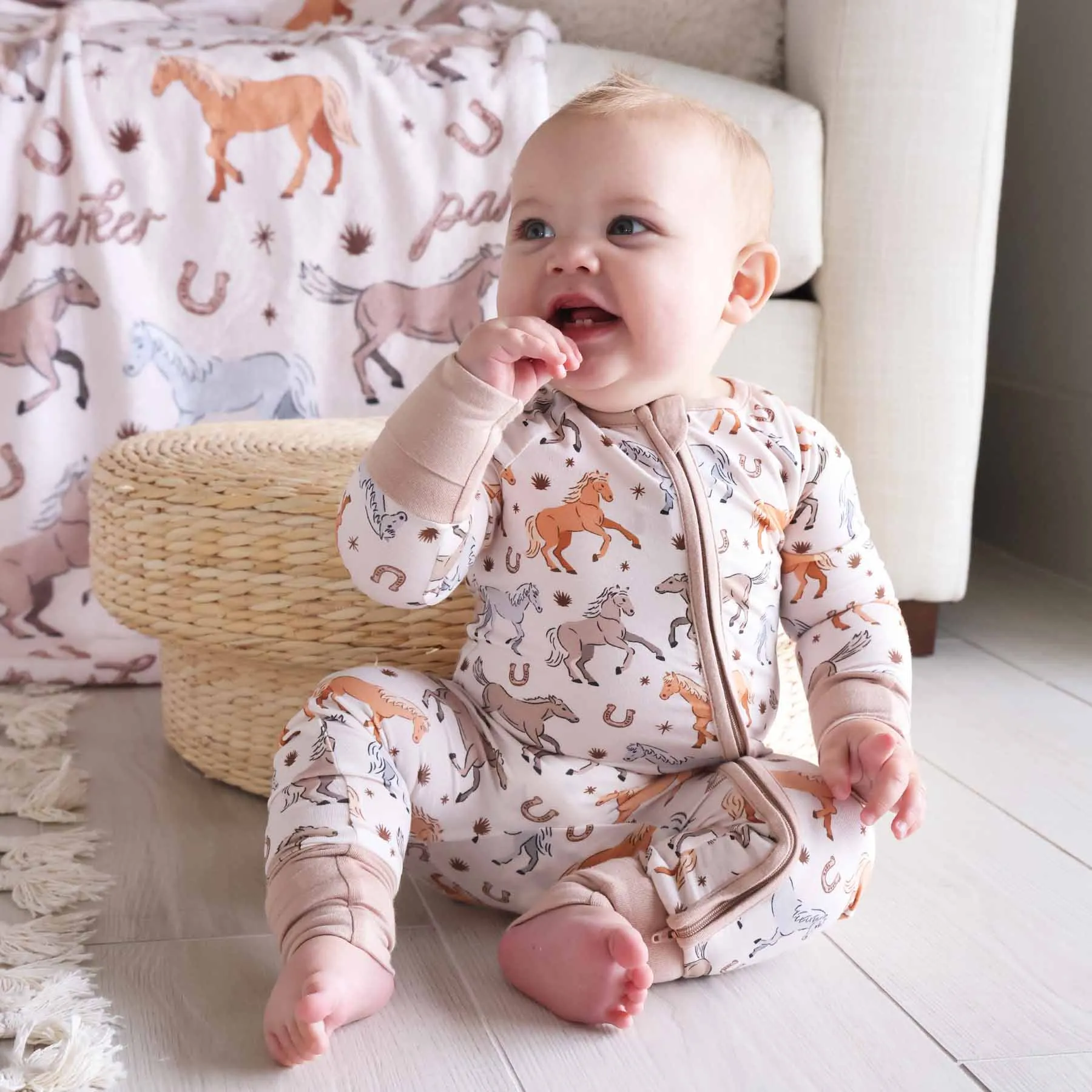 P's Ponies Convertible Zip Romper