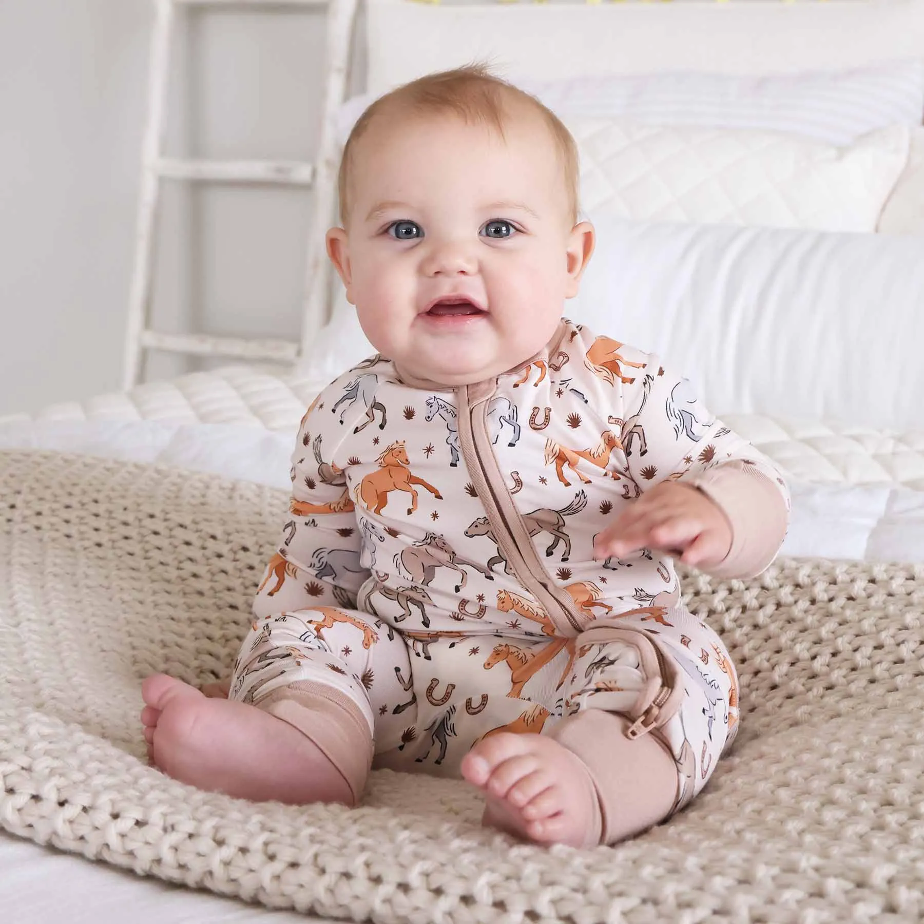 P's Ponies Convertible Zip Romper