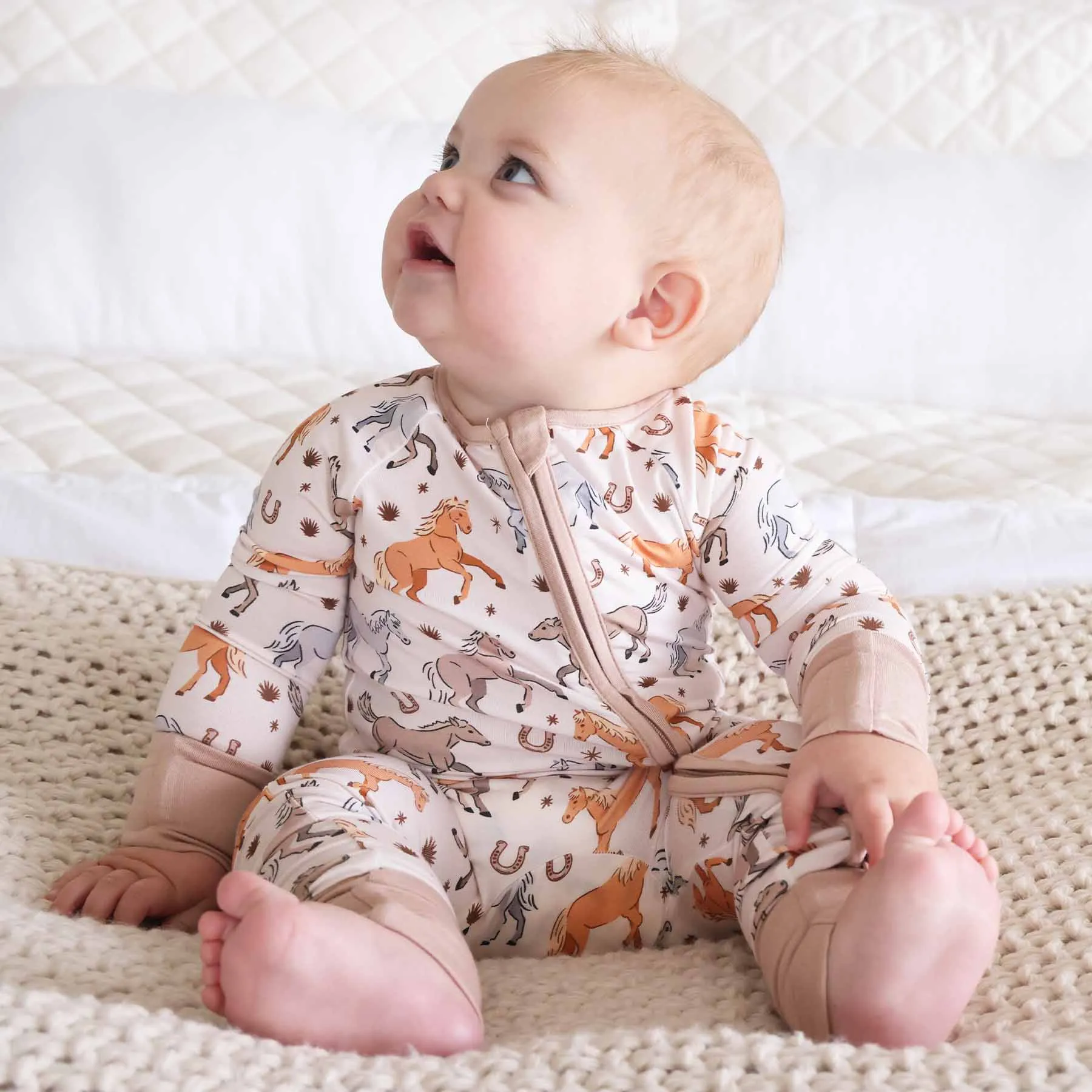P's Ponies Convertible Zip Romper