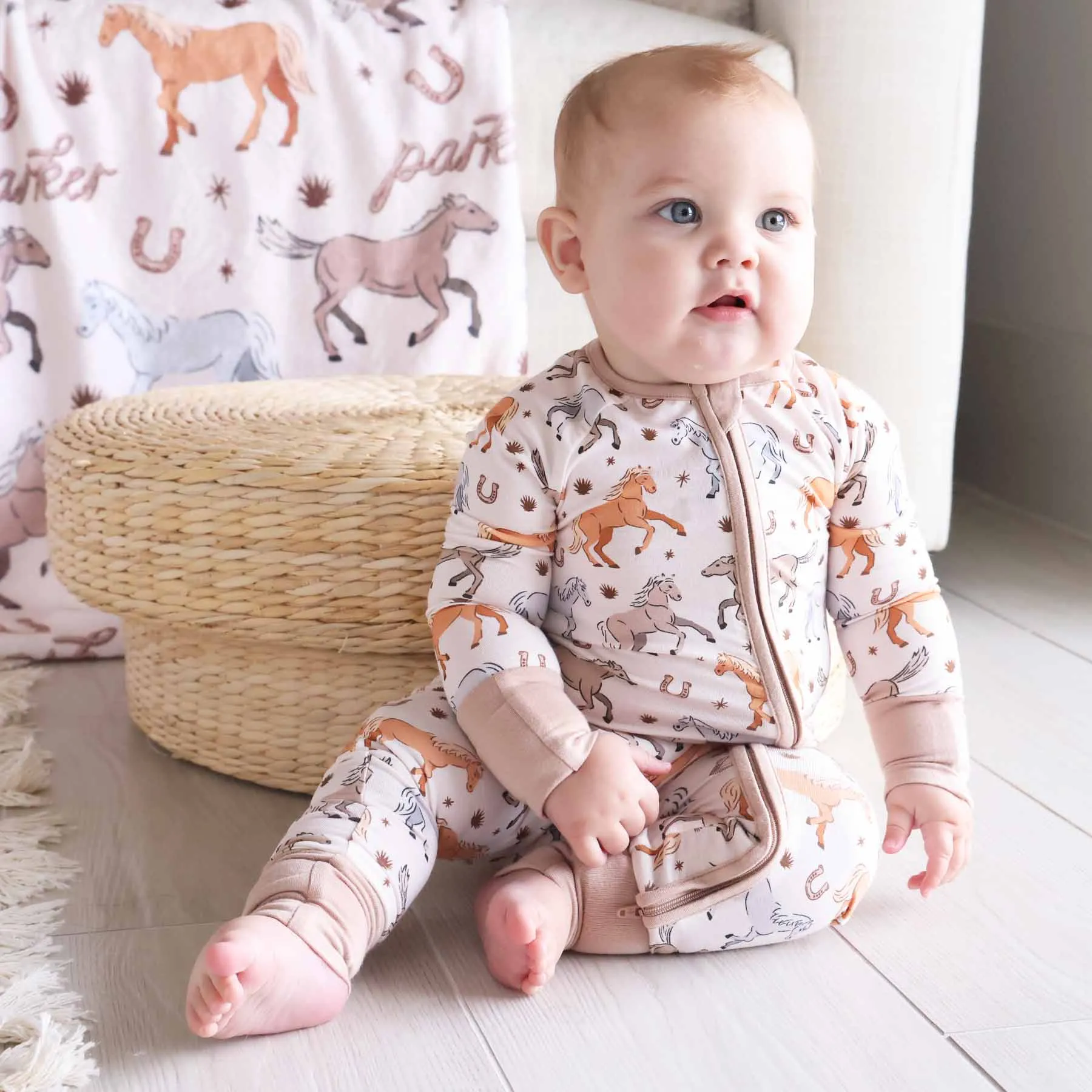 P's Ponies Convertible Zip Romper
