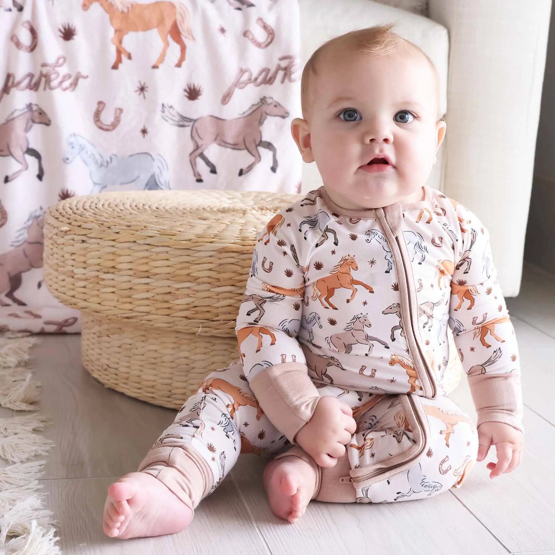 P's Ponies Convertible Zip Romper