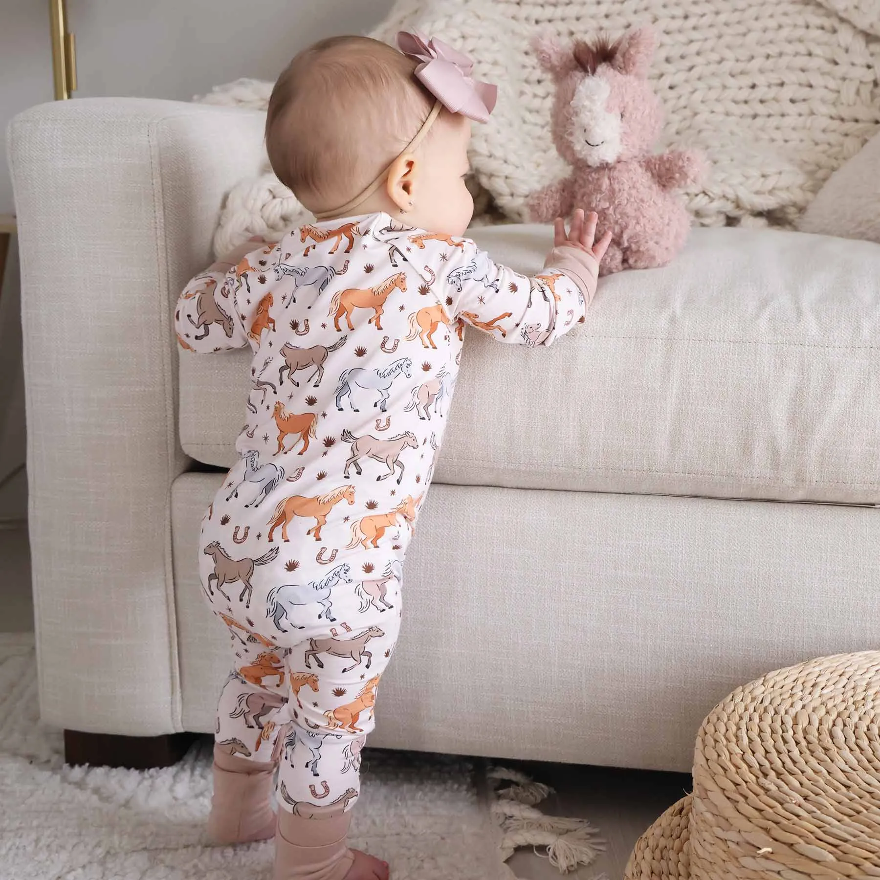 P's Ponies Convertible Zip Romper