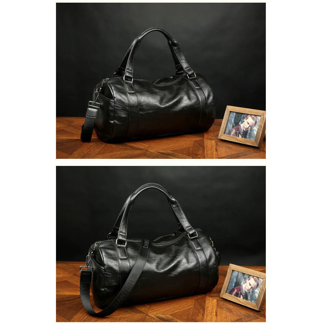 "The Weekender" Leather Duffle Bag