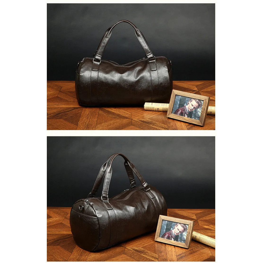 "The Weekender" Leather Duffle Bag