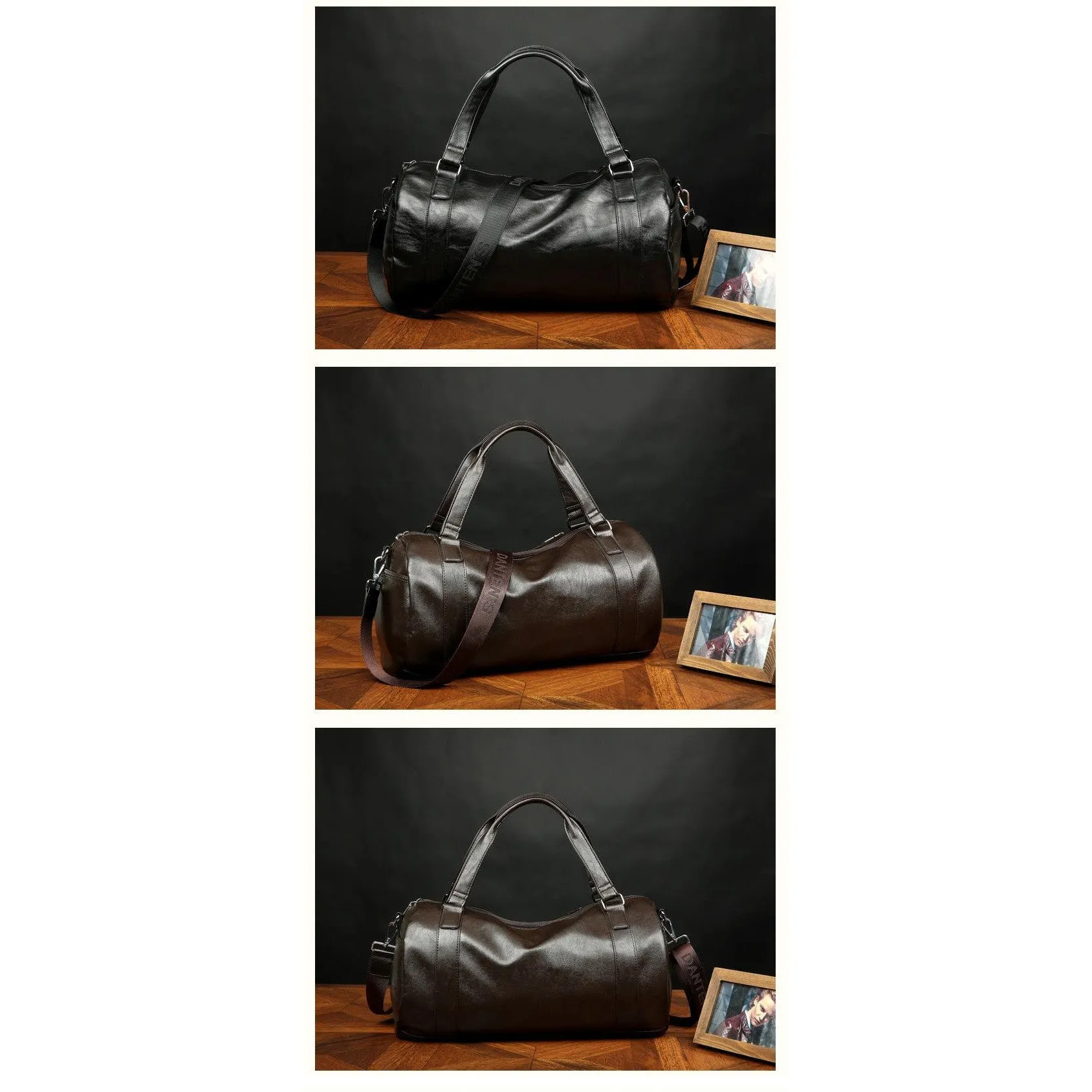 "The Weekender" Leather Duffle Bag