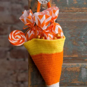 Red Heart Crochet Candy Corn Bag