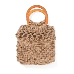 Red Heart Crochet Day Trip Bucket Bag