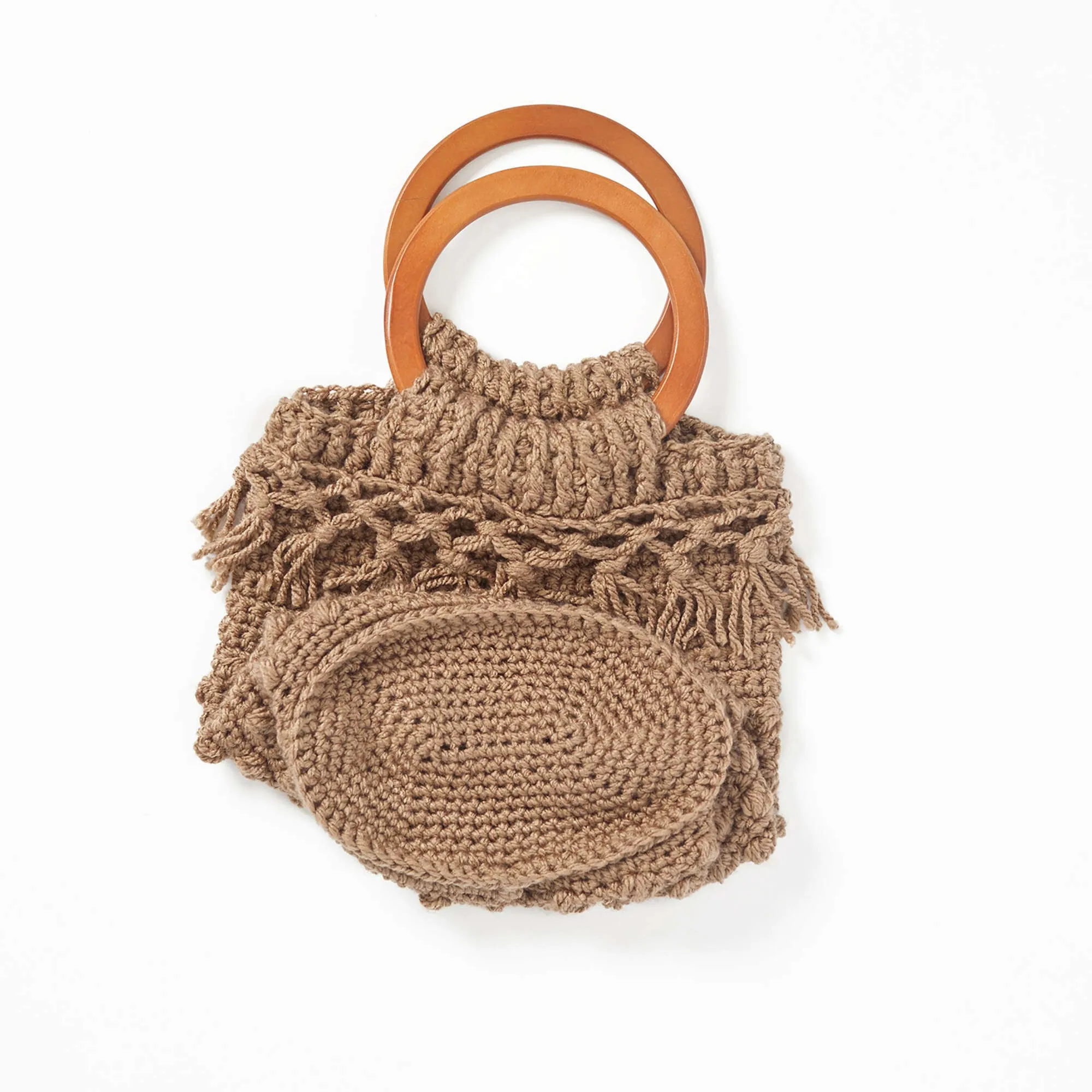 Red Heart Crochet Day Trip Bucket Bag