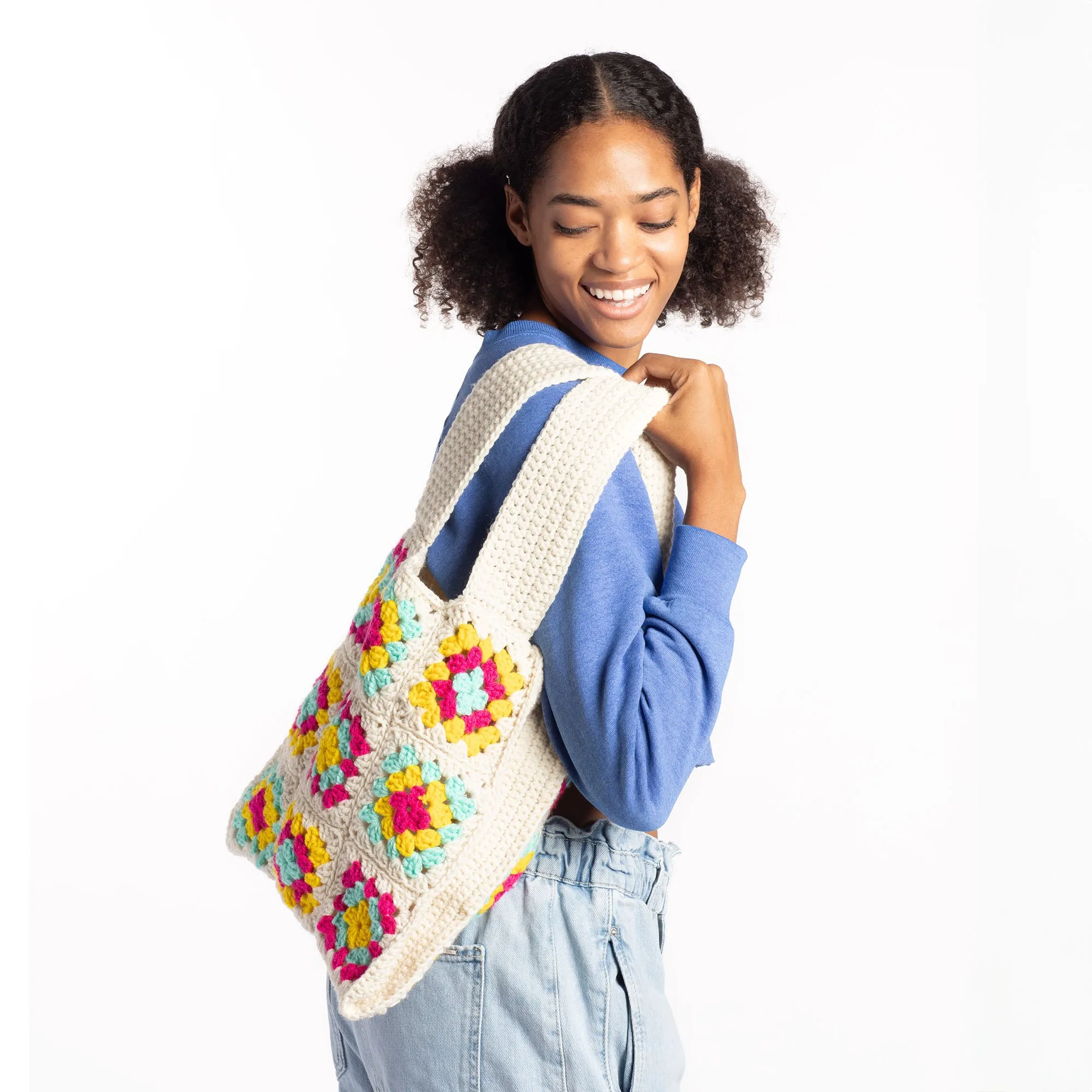 Red Heart Granny Squares Galore Crochet Bag