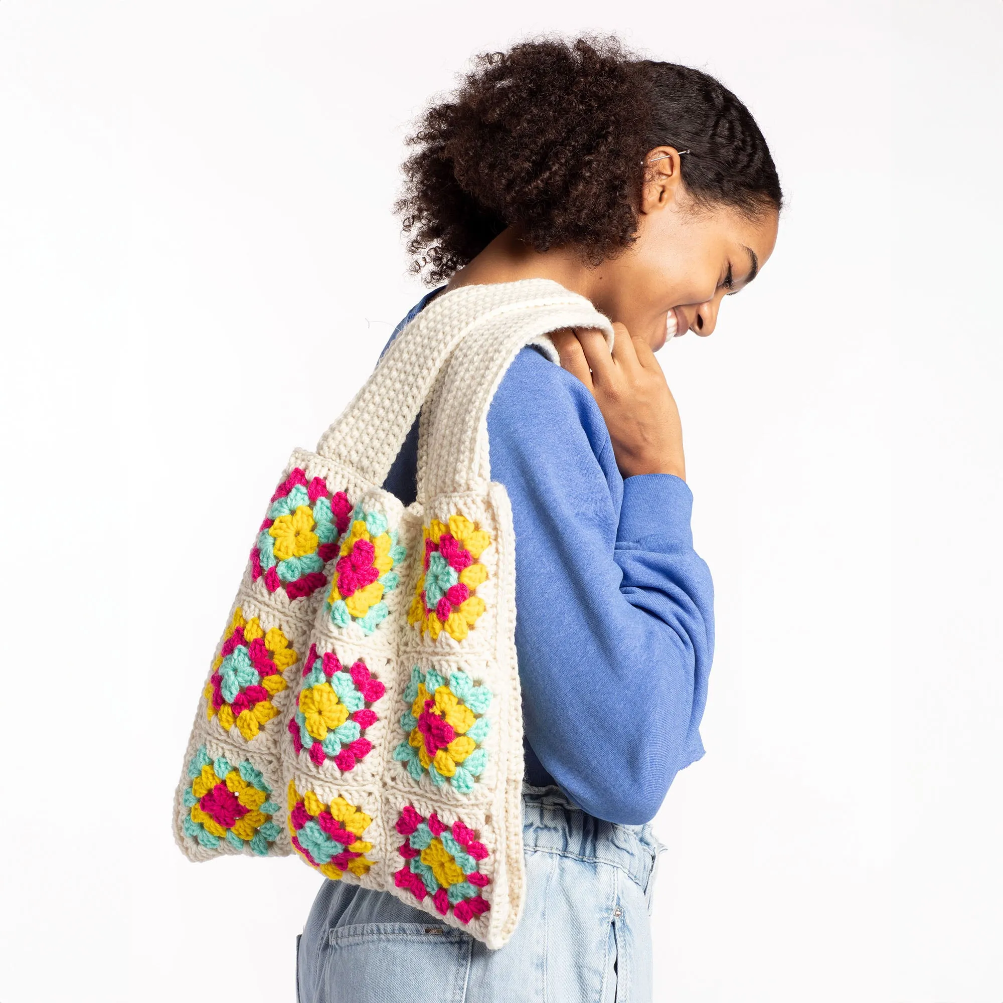 Red Heart Granny Squares Galore Crochet Bag
