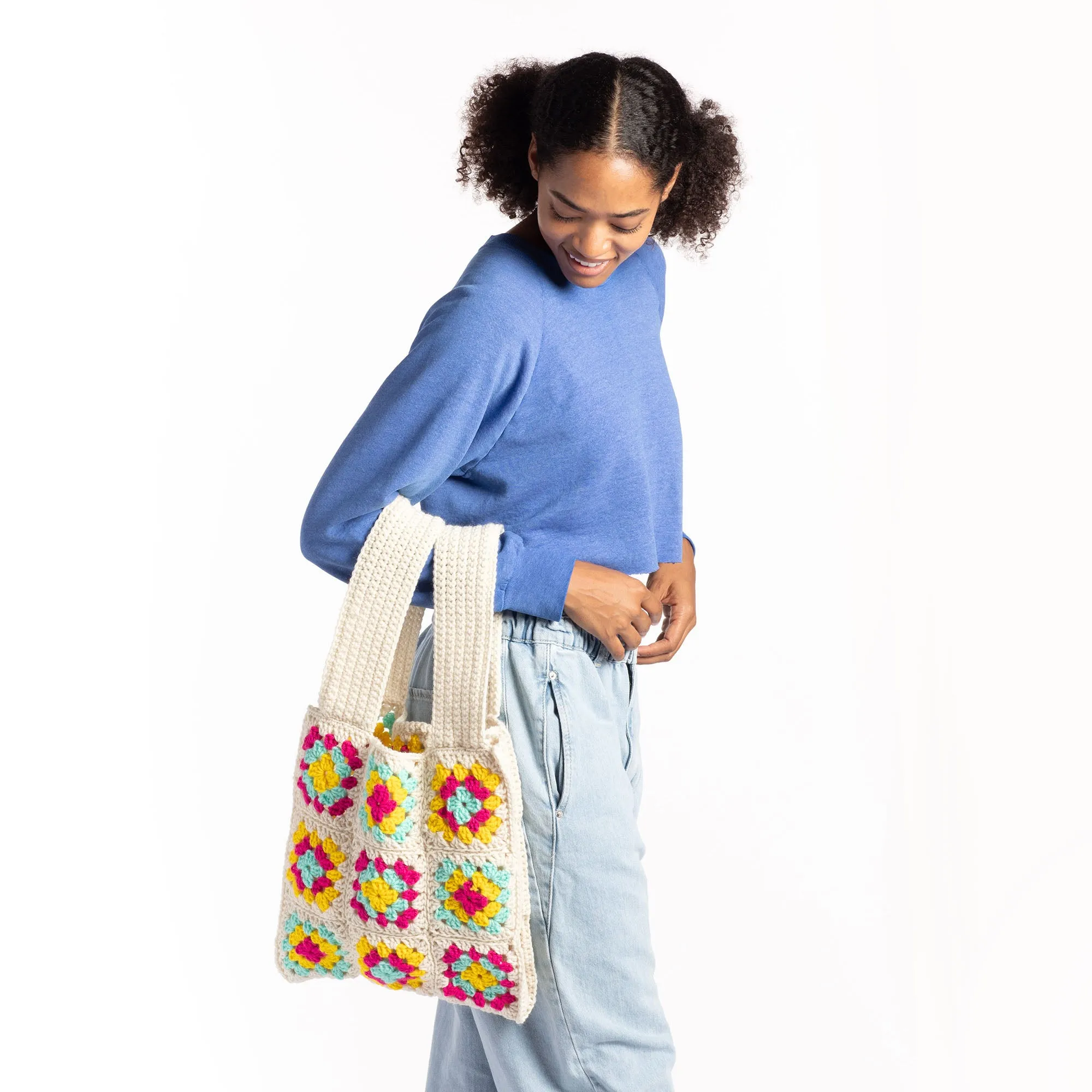 Red Heart Granny Squares Galore Crochet Bag