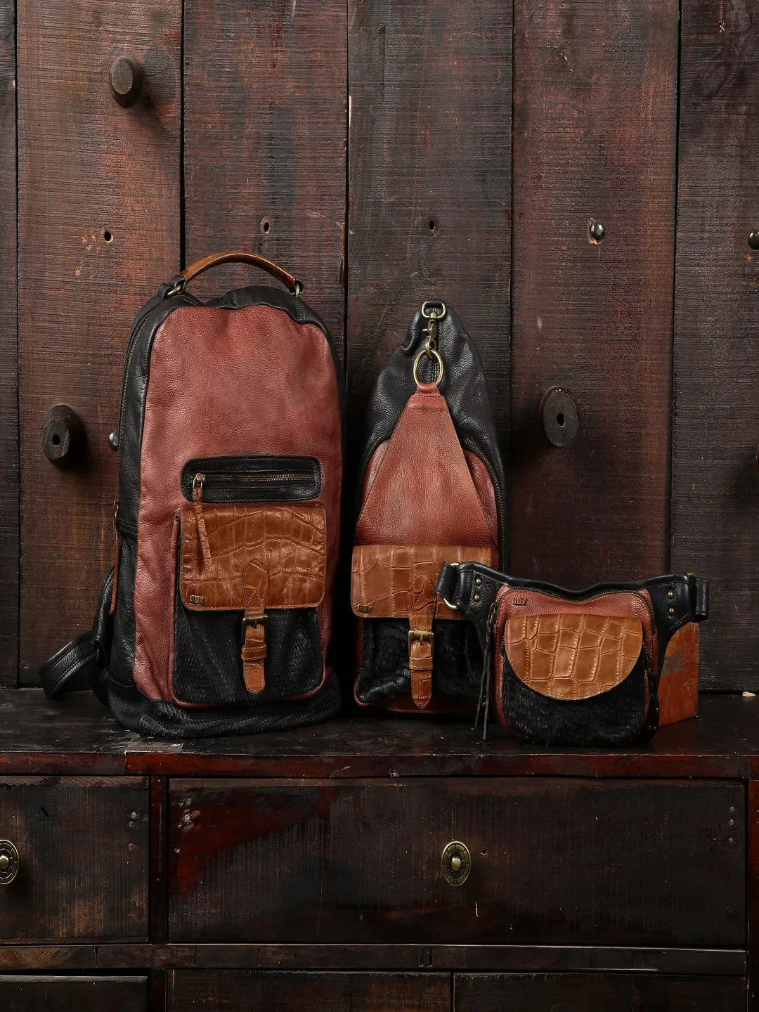 Road Master: Biker Cross-over Backpack In Dual Color