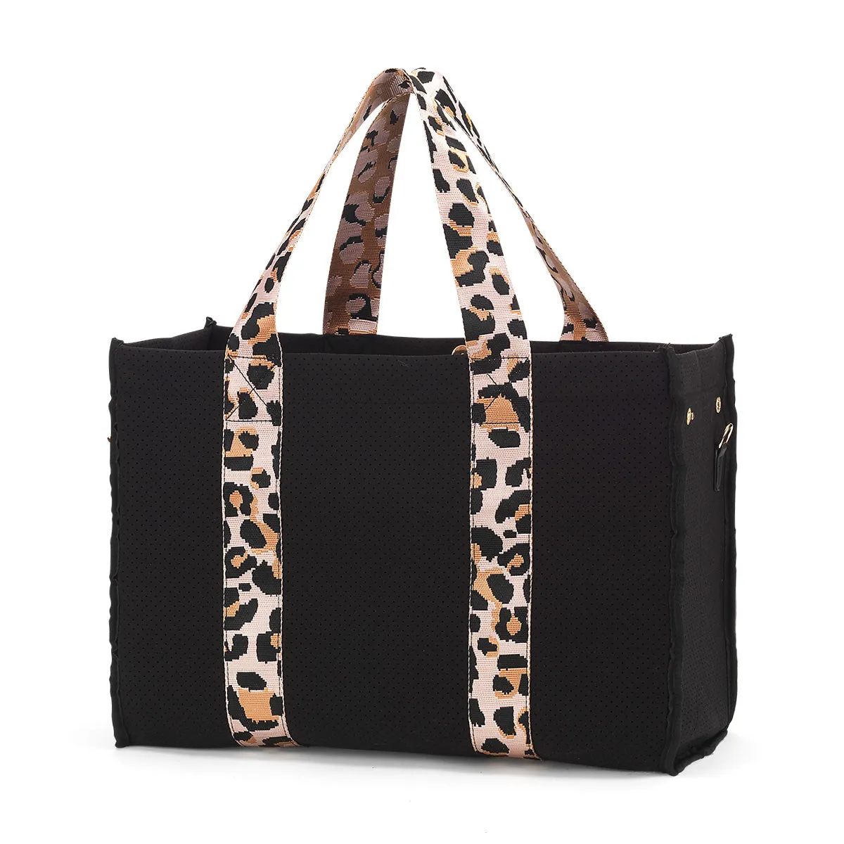 Rose Gold Leopard Neoprene Tote by Viv & Lou