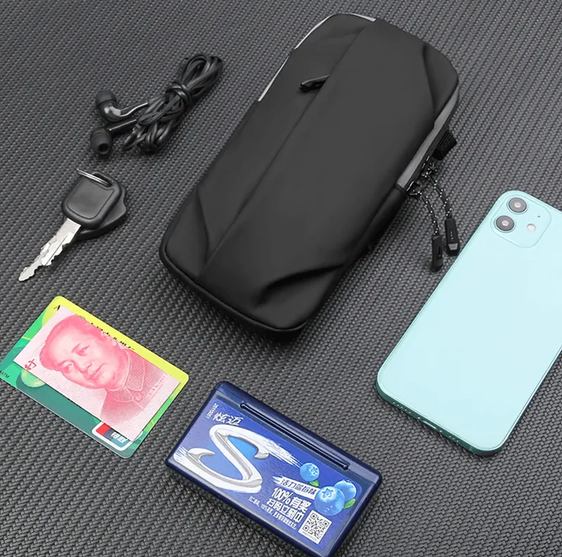 Sleek Black Multifunctional Bag for Everyday Use - SF2058