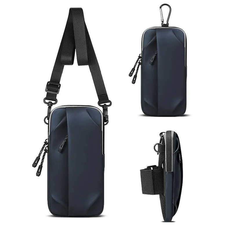 Sleek Black Multifunctional Bag for Everyday Use - SF2058