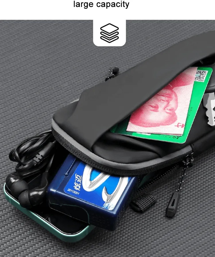 Sleek Black Multifunctional Bag for Everyday Use - SF2058