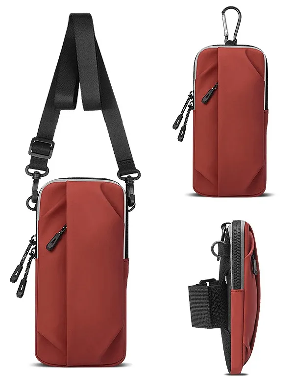 Sleek Black Multifunctional Bag for Everyday Use - SF2058