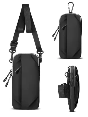 Sleek Black Multifunctional Bag for Everyday Use - SF2058