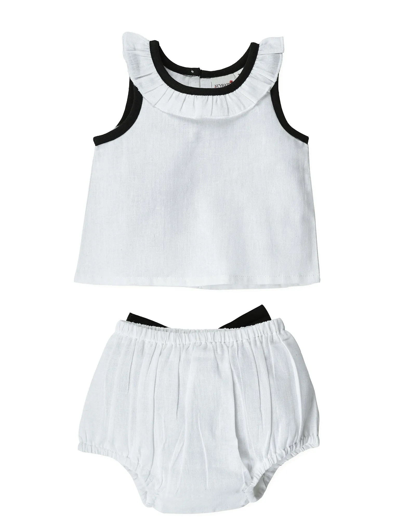 Top And Bow Bloomer Set : BLACK : Infant : Baby Girl : New Born