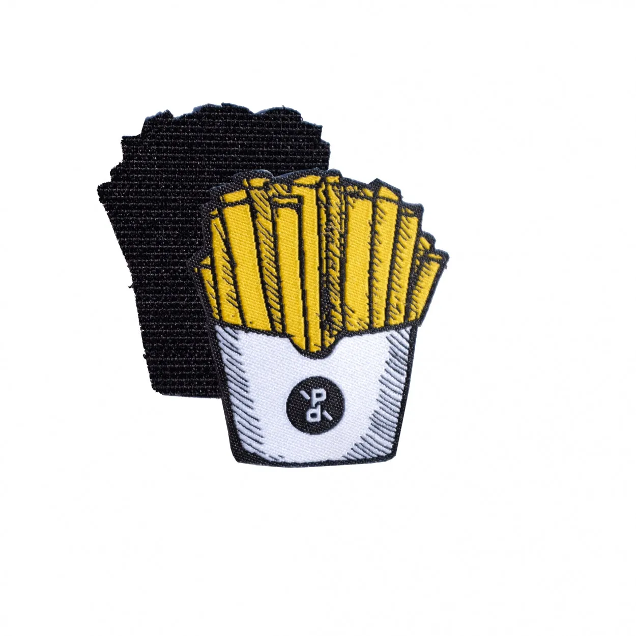 Velcro patch - Fries | Assorted white/yellow
