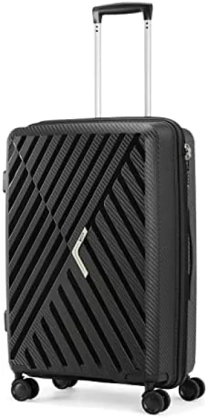 VIP Z-Plus 4 Double Wheel Hard Casing Cabin Trolley 28x49x70cm Medium Black