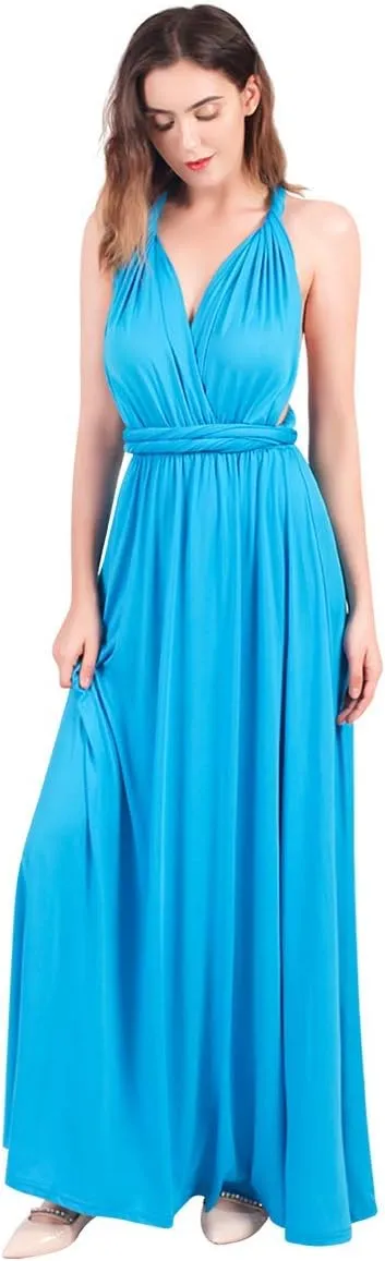 Women Transformer Multi Way Bandage Dress Convertible Bridesmaid Gown