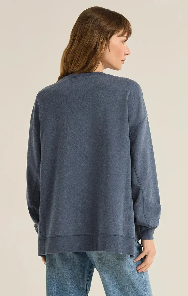 Z Supply Ladies Midnight Modern Weekender Sweater